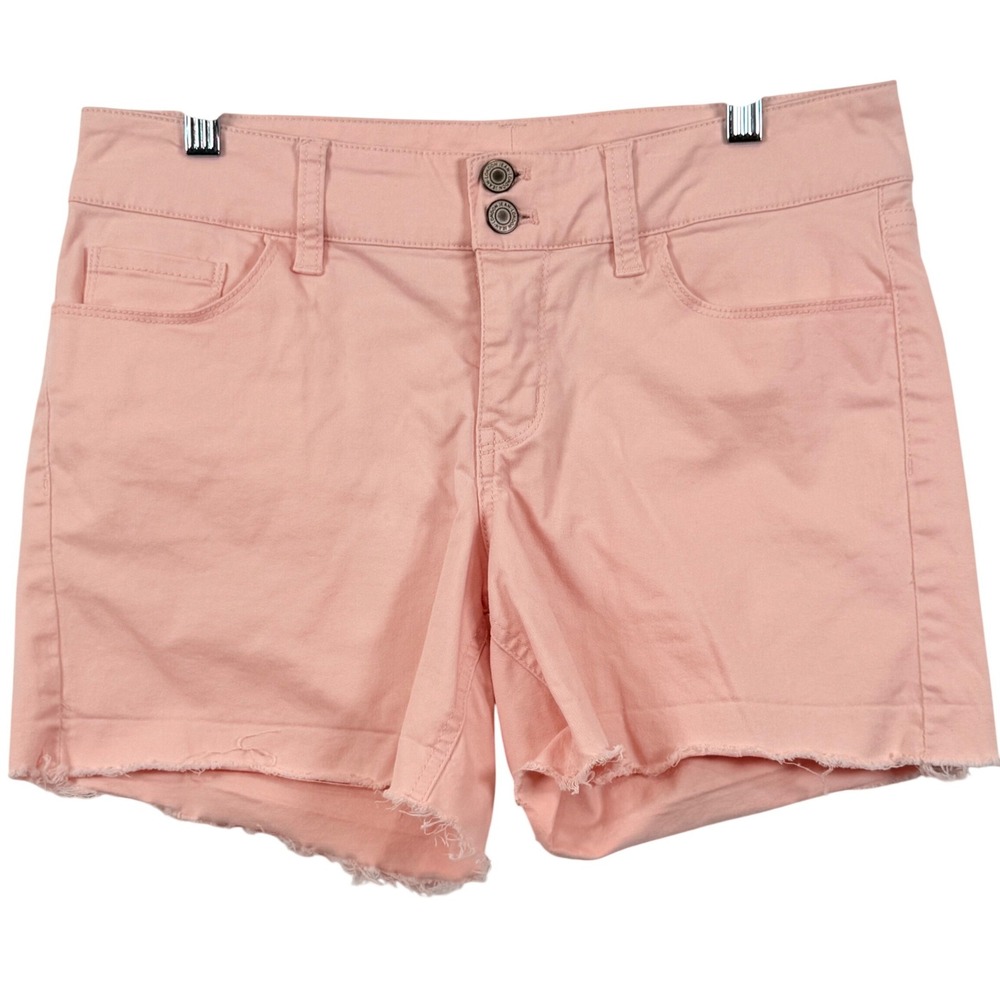 London Jean Women 6 Shorts Raw Hem Frayed Stretch Cutoff Y2K Coquette Beach Chic